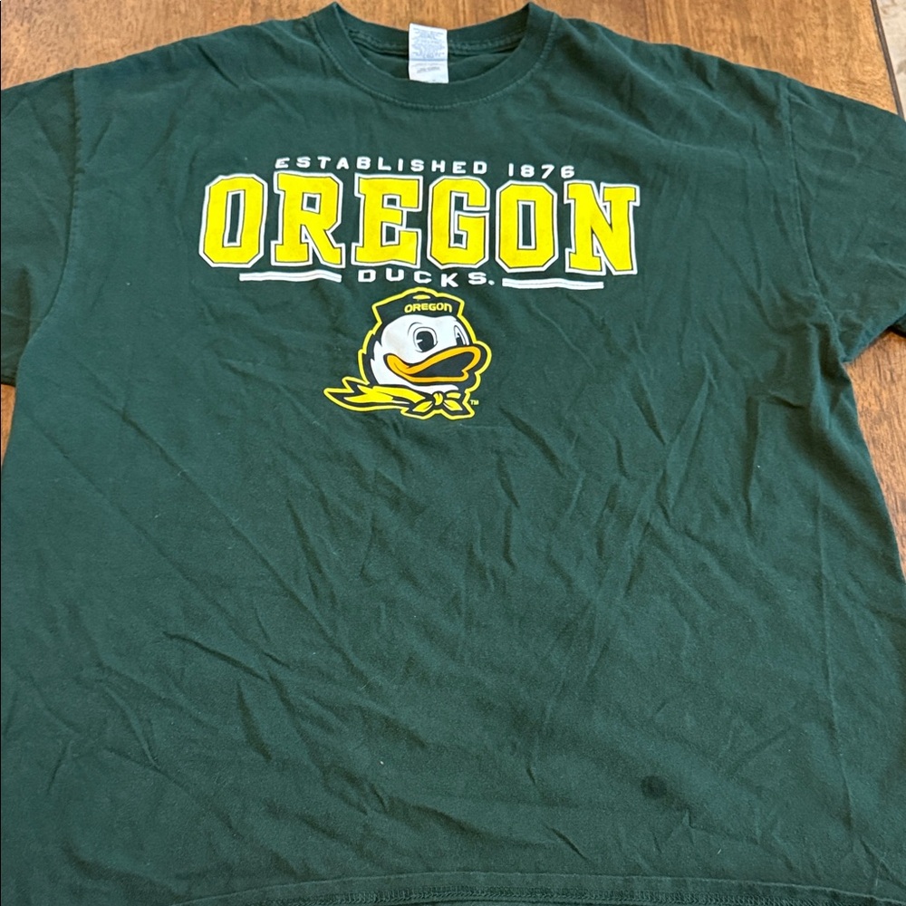 Oregon Ducks Green Short Sleeve Tee